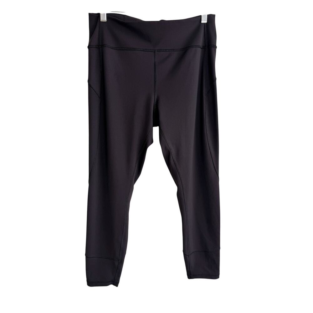 Lululemon Wunder Train High-Rise Crop 25" Legging Black Size 12 Everlux Yoga Gym